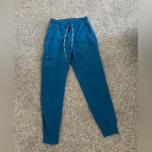 Med Couture Carribean Blue Scrub Joggers